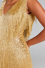 Euphoria Shimmer Fringe Dress