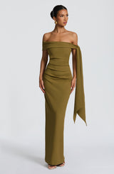 Addyson Maxi Dress - Deep Olive