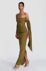 Addyson Maxi Dress - Deep Olive