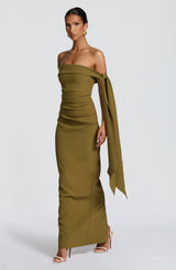 Addyson Maxi Dress - Deep Olive