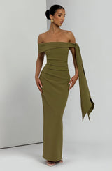 Addyson Maxi Dress - Deep Olive