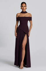 Delisha Maxi Dress - Plum