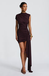 Marnia Mini Dress - Plum