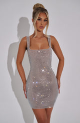 Petrella Mini Dress - Silver