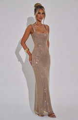Petrine Maxi Dress - Gold