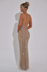 Petrine Maxi Dress - Gold