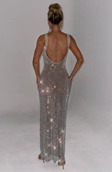 Petrine Maxi Dress - Silver