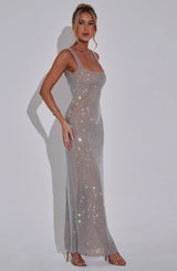 Petrine Maxi Dress - Silver