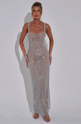 Petrine Maxi Dress - Silver