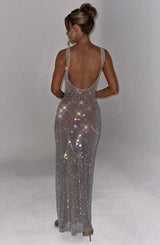 Petrine Maxi Dress - Silver