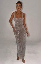 Petrine Maxi Dress - Silver